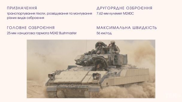 Гусенична платформа Bradley / © ТСН.ua