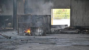 Наслідки пожежі у Новій пошті у Мукачеві_9 / © Мукачево.net