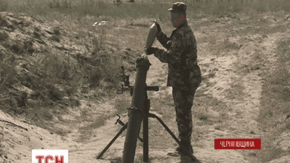 На полигоне под Черниговом испытали новый украинский миномет 120 калибра