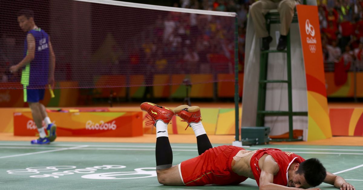 У китайського бадмінтоніста сталася істерика після перемоги у фіналі Олімпіади в Ріо