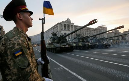 Репетиция самого масштабного военного парада в Киеве прошла со скандалом