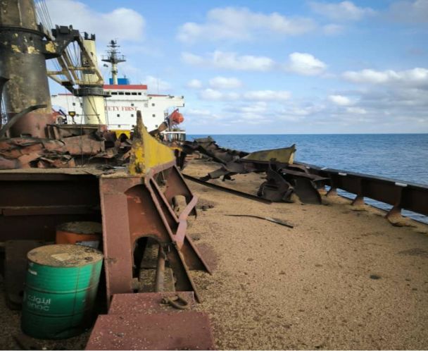 РФ атаковала судно с пшеницей в Черном море / © Владимир Зеленский
