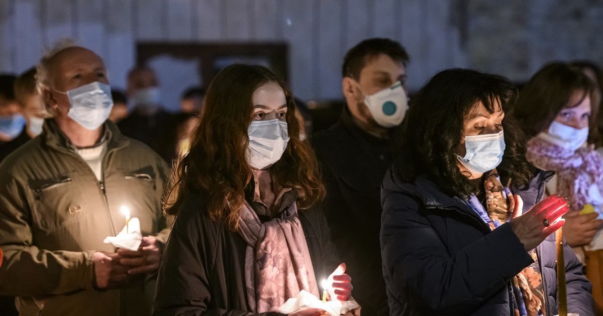 Трансляція святкового богослужіння у Михайлівському Золотоверхому соборі