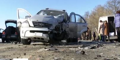 На Киевщине в наполненную маршрутку въехал кроссовер