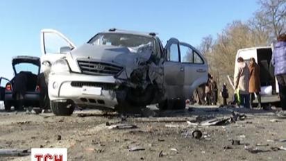 На Киевщине в наполненную маршрутку въехал кроссовер