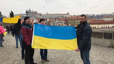 Ланцюг єдності у Празі Чехія_13 / © Facebook/Посольство України у Празі