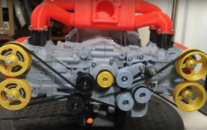 Американец напечатал на 3D-принтере двигатель Subaru (Видео)