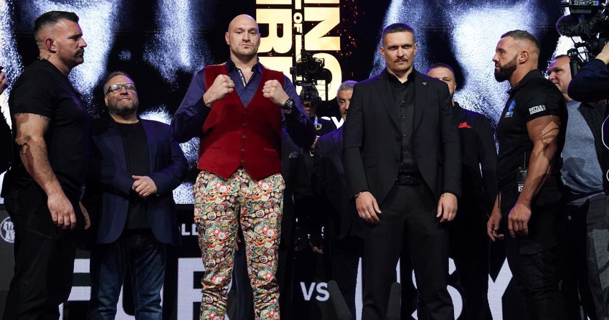 Усик – Ф'юрі / Фото: queensberrypromotions