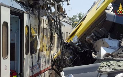 Журналісти оприлюднили перше відео з місця аварії потягів в Італії