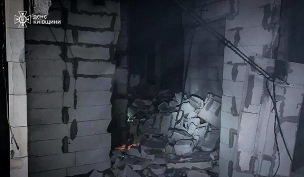 Наслідки атаки на Київську область у ніч проти 24 лютого / Фото: Київська овація
