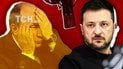 Диктатор Путін та президент Володимир Зеленський