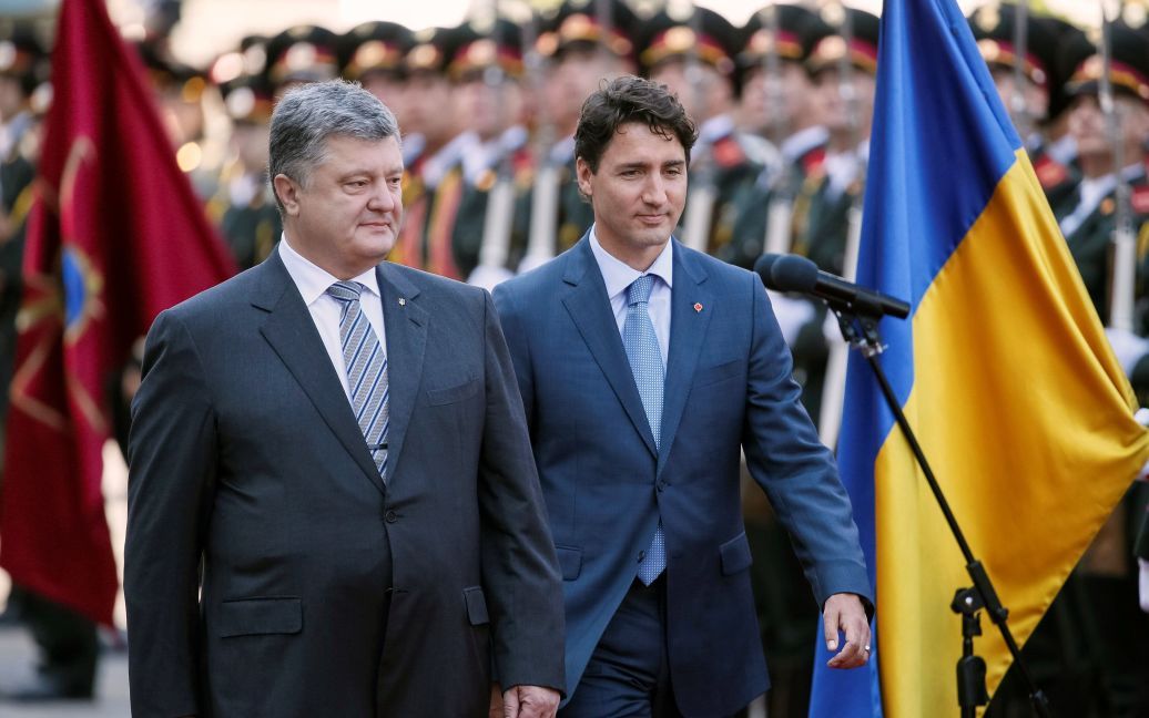 Порошенко зустрів Трюдо у Києві / © Reuters