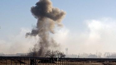 Сватове розгромлене через вибухи снарядів на військовому складі. / © УНІАН