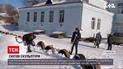 Снежное искусство: в селе Винницкой области люди устроили зимнюю акцию