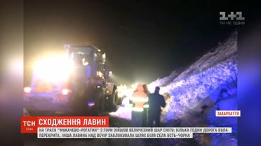 На Закарпатті зійшли дві лавини