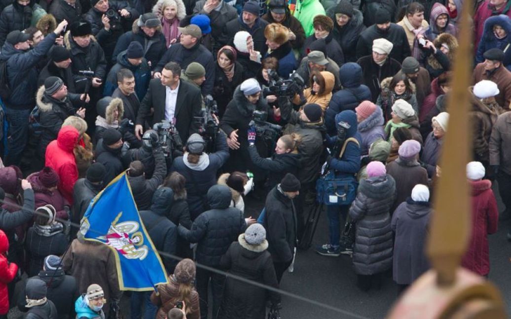 Кличко вышел к протестующим / © kiev.klichko.org