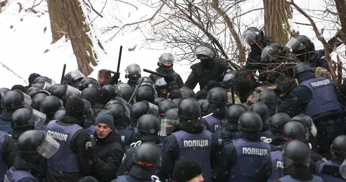 сутички під Солом'янським судом Києва_6 / © УНИАН