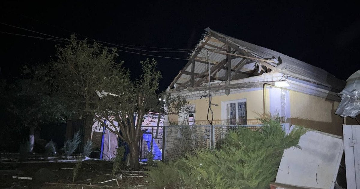 Damaged house in Kirovohrad region as a result of the September 3 attack