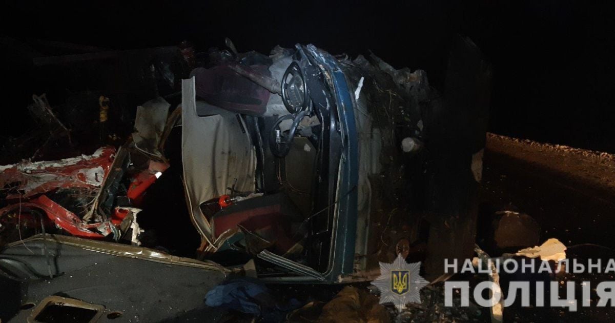 дтп з вантажівками_2 / © Прес-служба ГУ Нацполіції у Харківській області