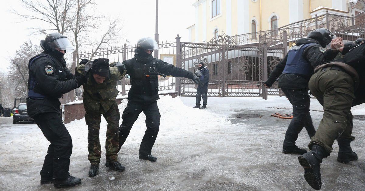 сутички під Солом'янським судом Києва_23 / © УНИАН