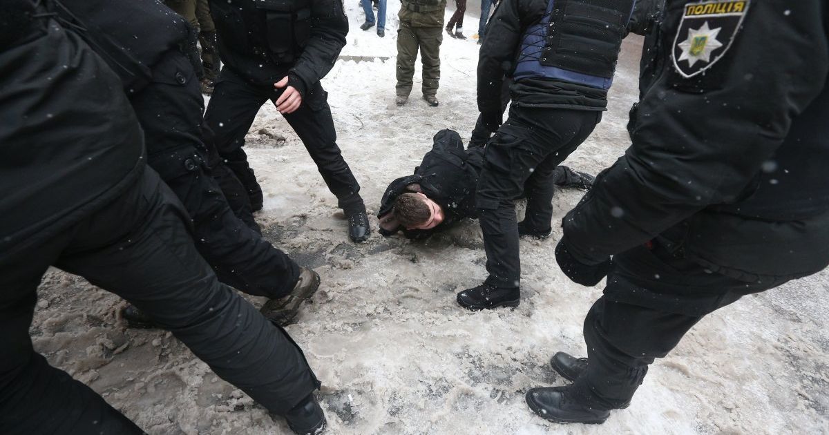 сутички під Солом'янським судом Києва_19 / © УНИАН