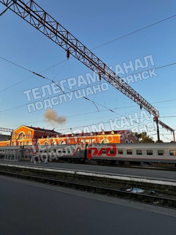 Брянський вокзал після атаки БПЛА / Фото: російські Телеграм-канали