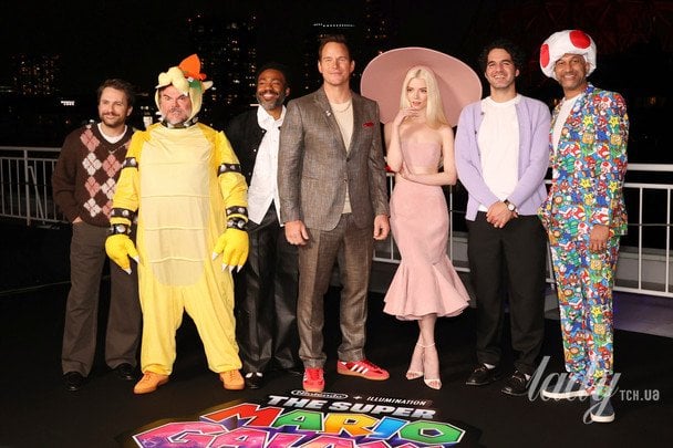 Актори, які озвучили персонажів у фільмі «Супер Маріо: Галактика в кіно» / © Associated Press