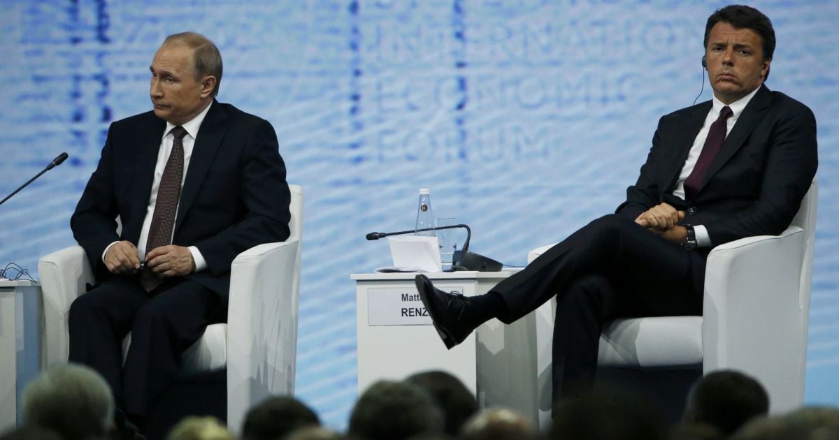 Итальянский премьер достойно ответил Путину: введение санкций исходит от Европы, а не США