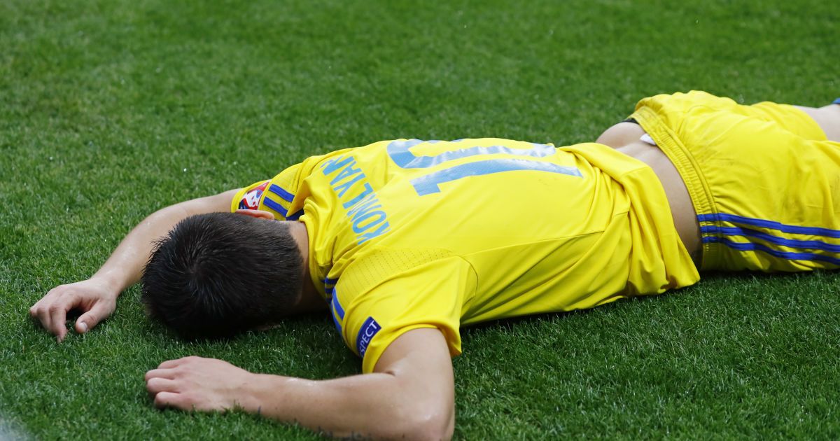 Разочарование под ливнем. Как Украина проиграла Северной Ирландии в Лионе