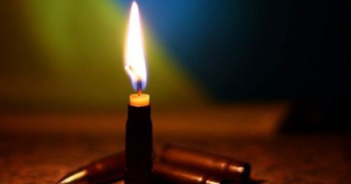 Свеча памяти воина.