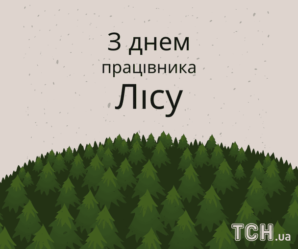 Листівки з Днем працівника лісу / © ТСН