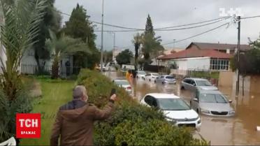 Высокая вода накрыла центральную часть Израиля