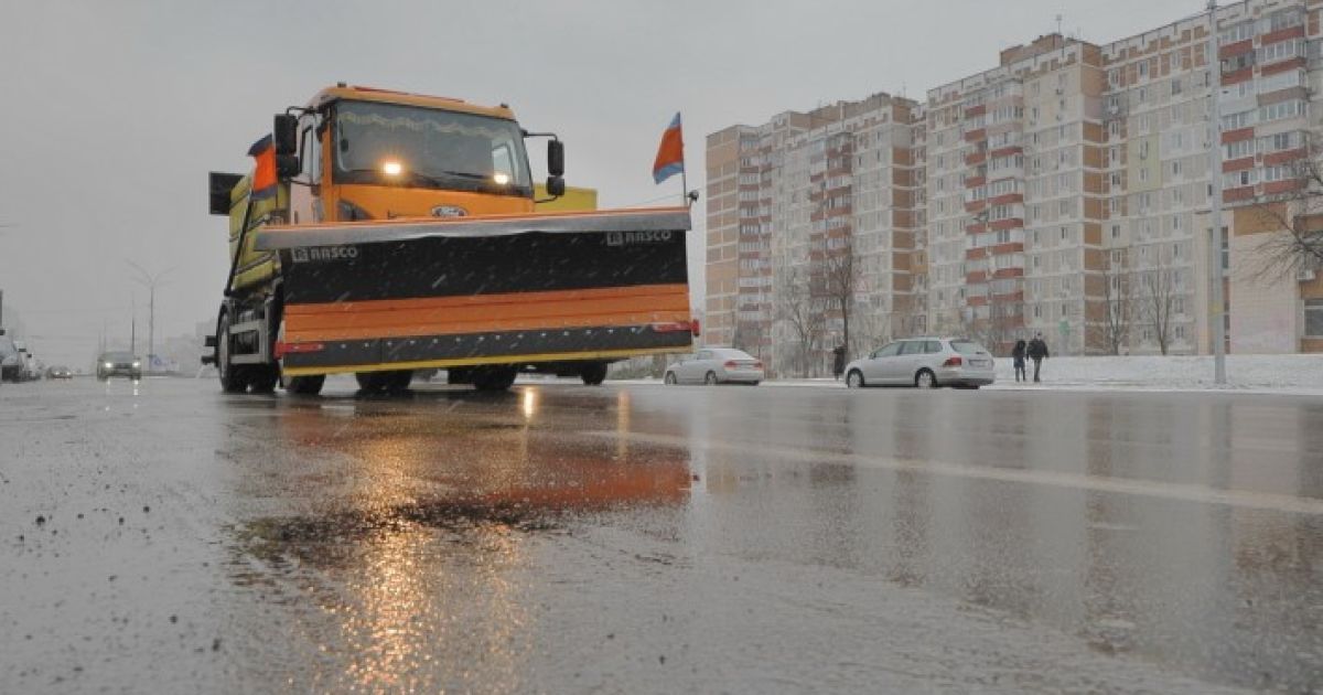 Ожеледиця у Києві / © КГГА