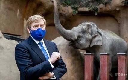 У кумедній краватці та зі слоном: король Віллем-Олександр відвідав зоопарк