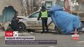 В Тернополе патрульный автомобиль влетел в бетонное сооружение поста бывшего ГАИ