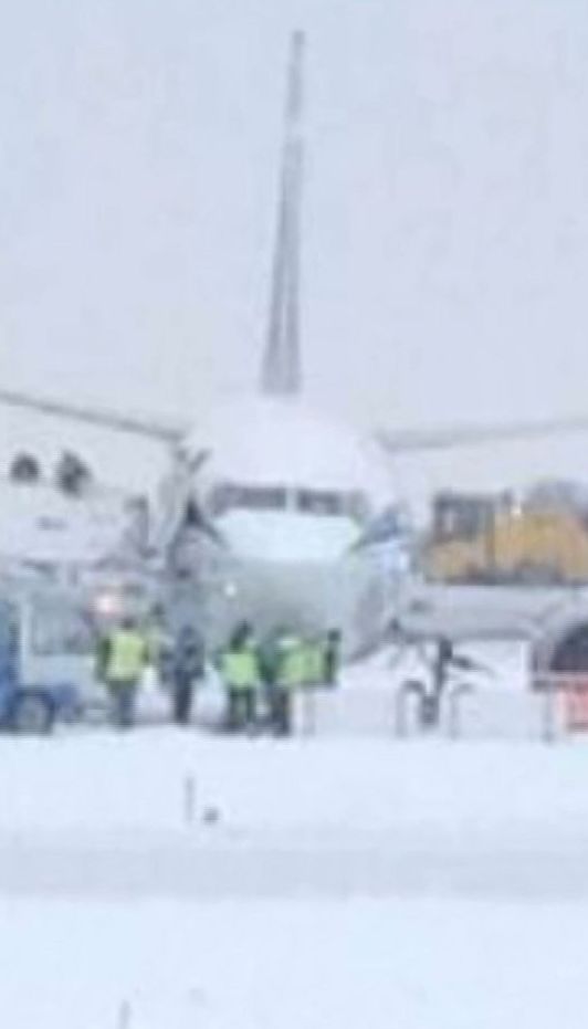 У аеропорту "Бориспіль" зі злітної смуги викотився літак