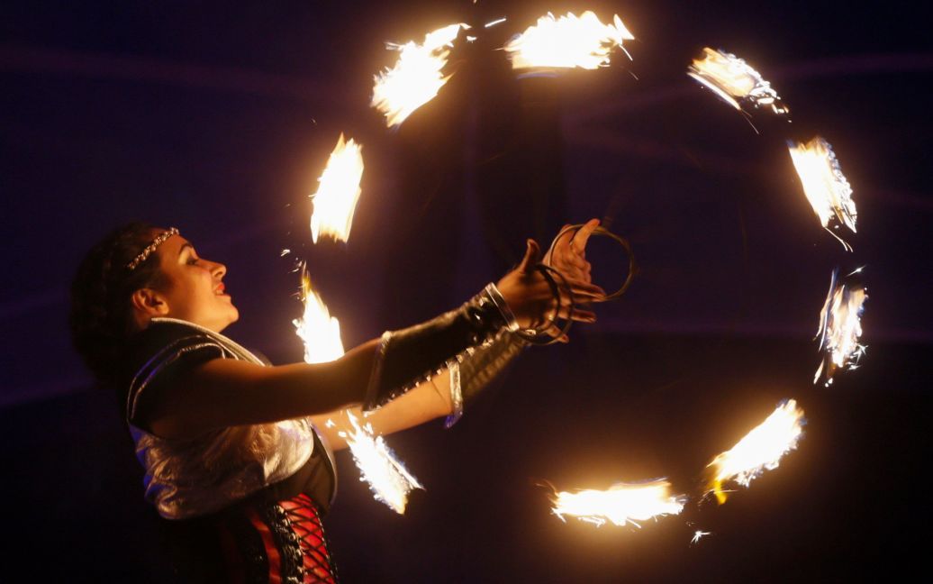 Киян вразили вогняним шоу / © Reuters