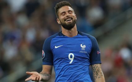 Нападающий сборной Франции Жиру забил первый гол Евро-2016