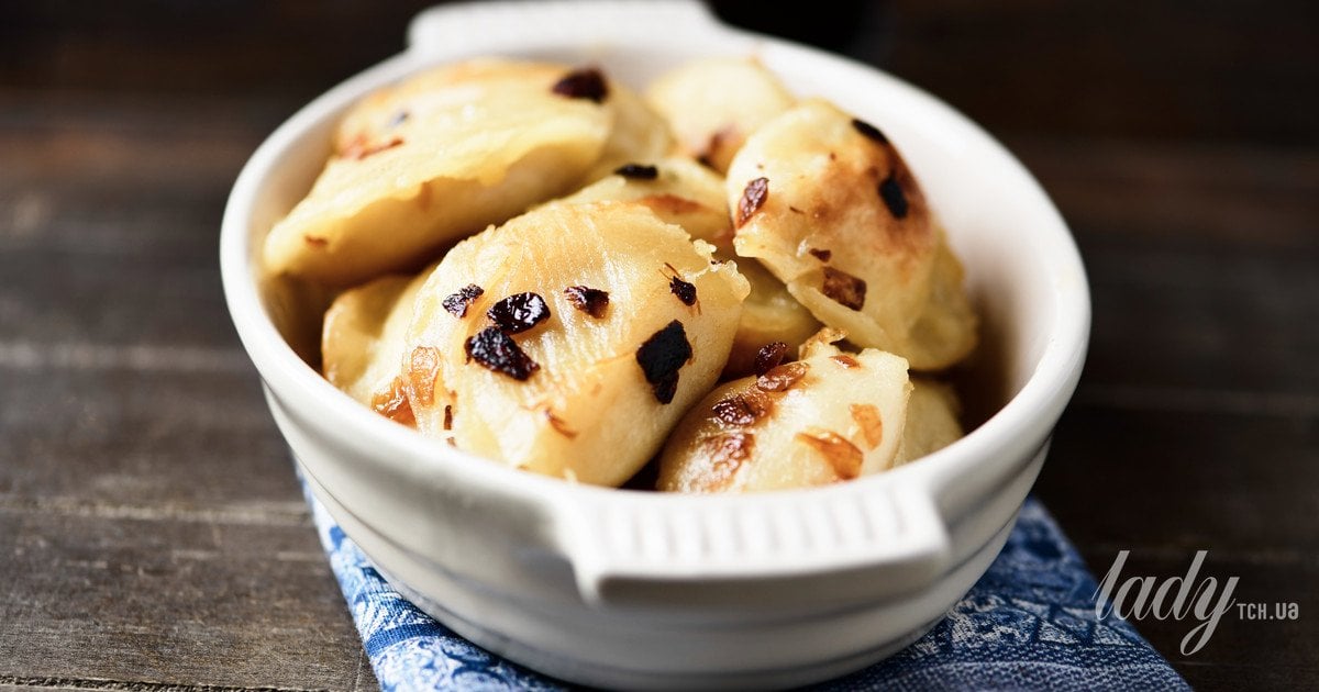 Вареники з картоплею на парі