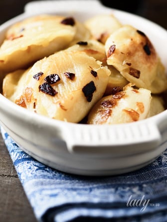 Вареники с картофелем на пару