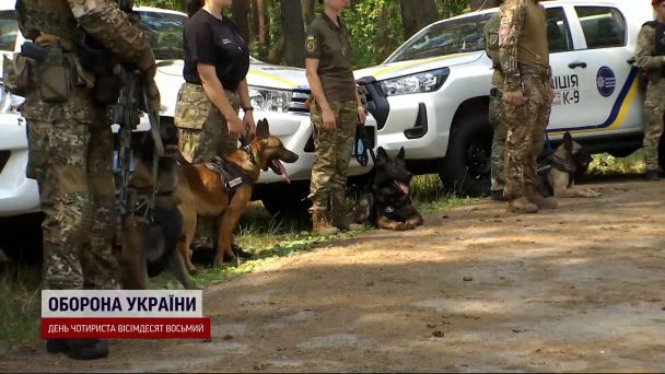 Собаки, подаренные полиции Киевщины полгода назад, сыном миллиардера – Говардом Баффетом