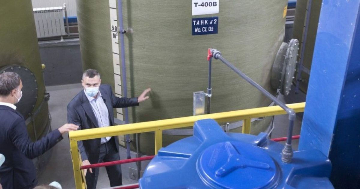 Мэр Кличко: уже почти половину киевской воды очищают и обеззараживают по европейским технологиям — без хлорирования