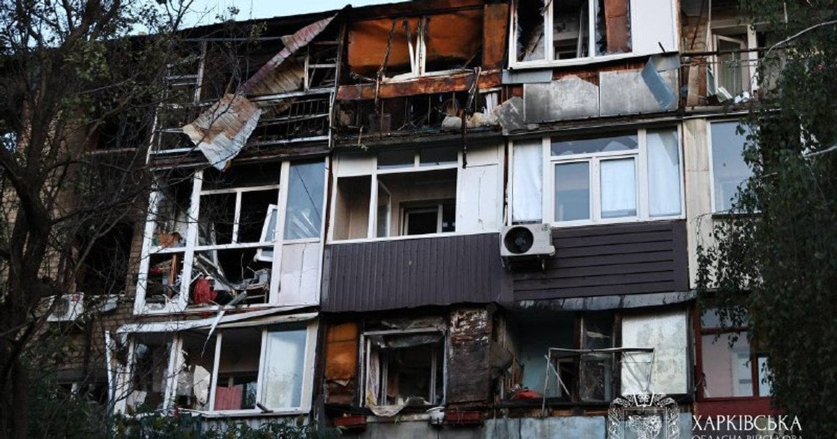 Наслідки удару ворожих дронів по Харкову