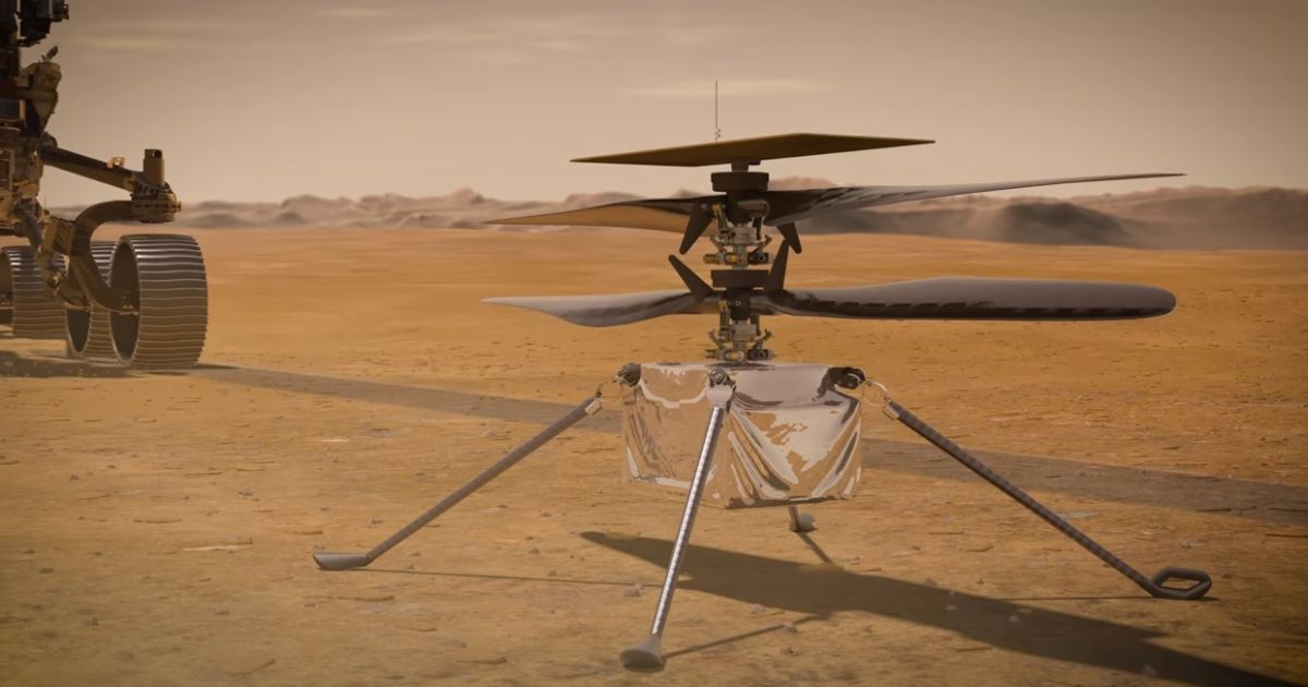 NASA показало мини-вертолет, который будет исследовать Марс