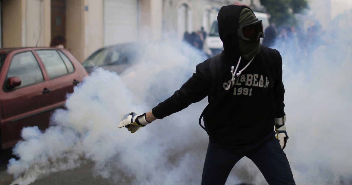 Протесты против трудовой реформы в Нанте. / © Reuters