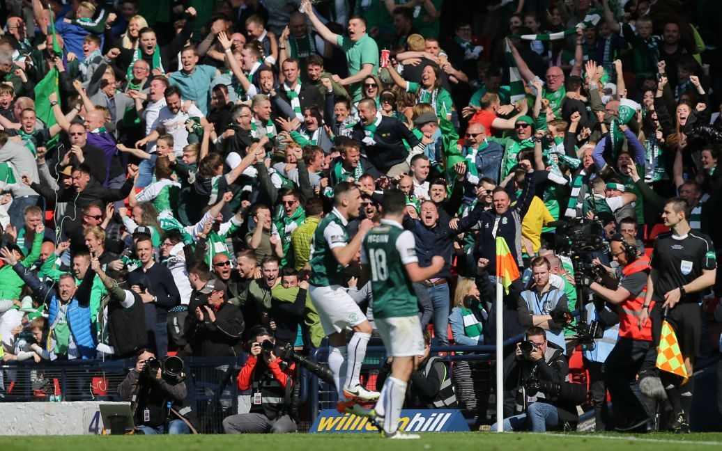 "Хіберніан" переміг "Рейнджерс" у фіналі Кубка Шотландії - 3:2. / © Reuters