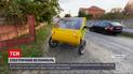 Новости Украины: житель Ровенской области сконструировал трехколесное авто из фанеры