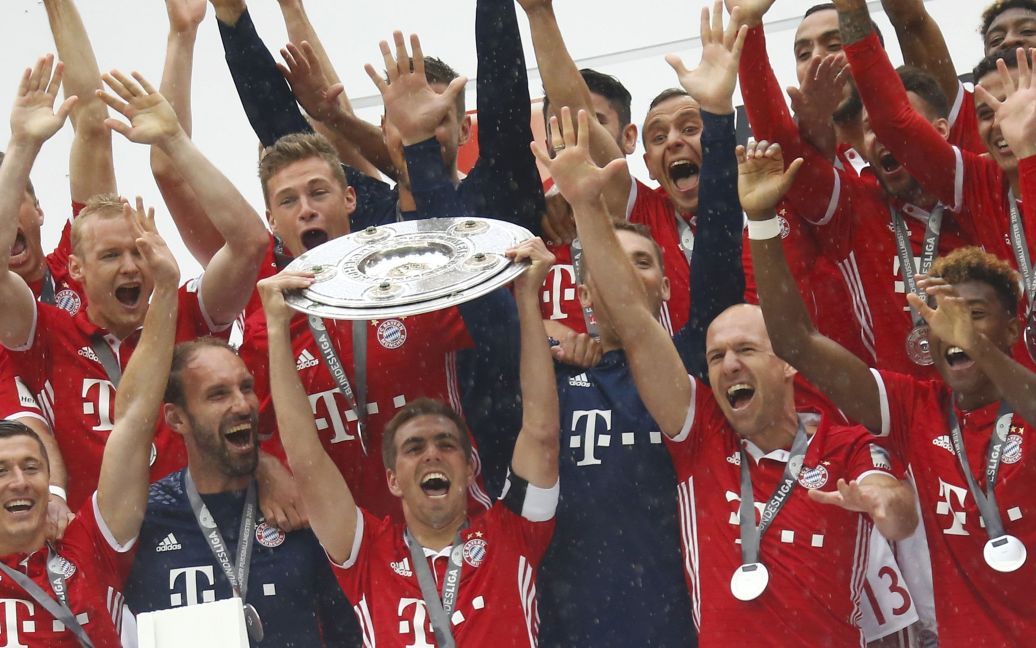 "Бавария" отпраздновала победу / © Reuters