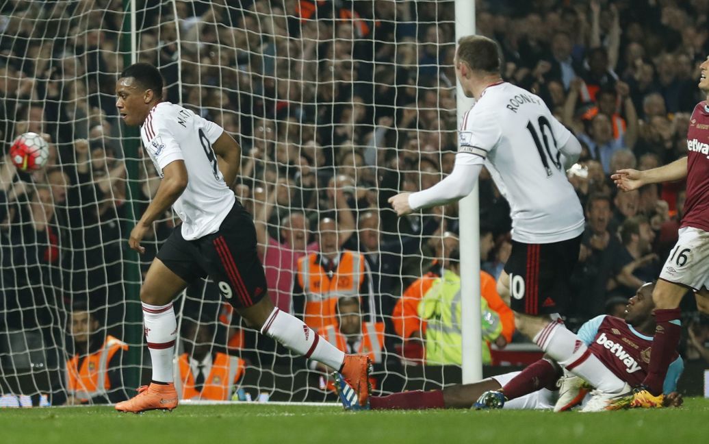 Момент матчу "Вест Хем" - "Манчестер Юнайтед" / © Reuters