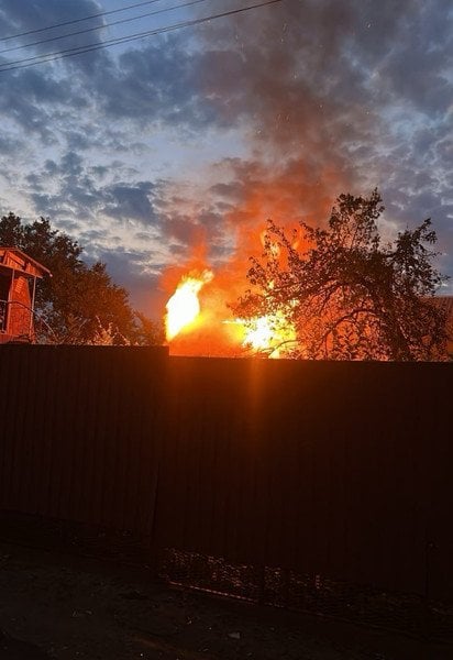 Последствия атаки в Запорожской области